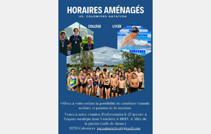 Horaires aménagés