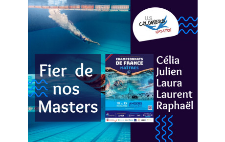 Nos Masters aux Championnats de France à Angers